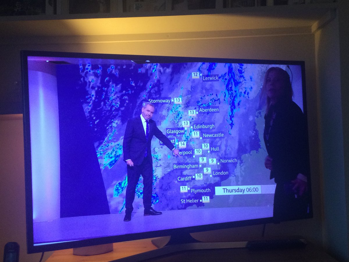 Someone stealing the weatherman’s thunder…oops! 🙈🤣 #BBCWeather
