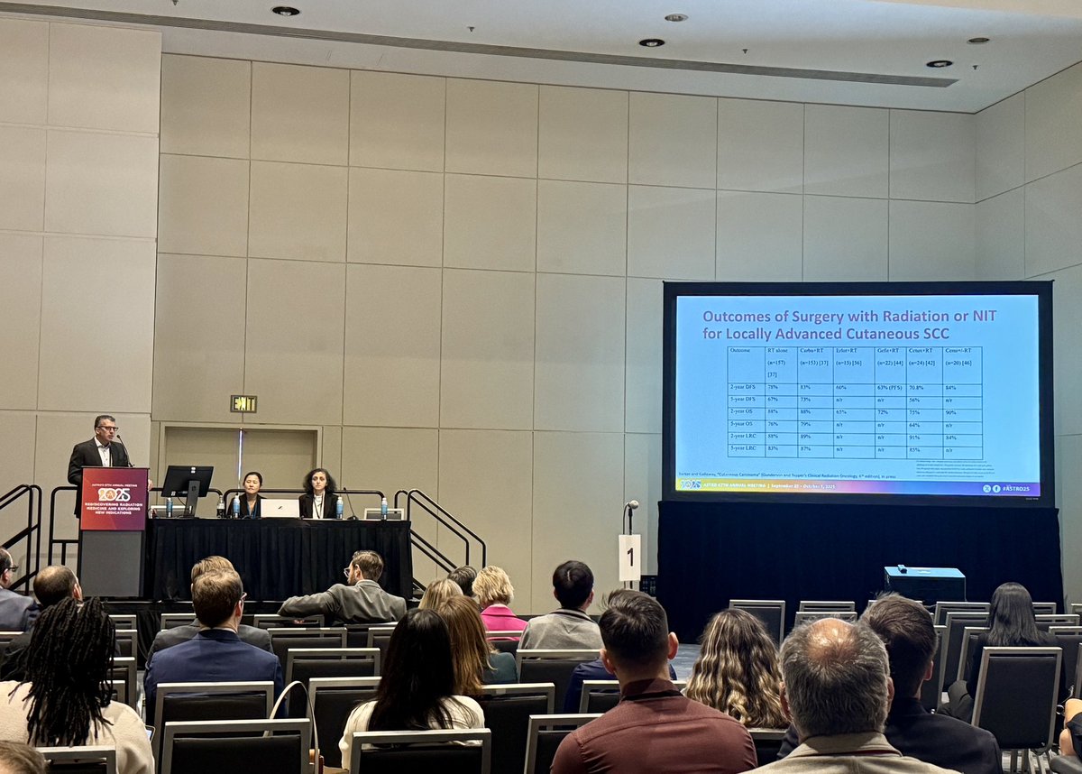 UTSW_RadOnc's tweet image. Dr. @LinLZhu, a new physician on our head and neck disease oriented team, moderated a great session on “Neoadjuvant Immunotherapy in Head and Neck Cancer, Sarcoma and Cutaneous Malignancies.” #ASTRO25