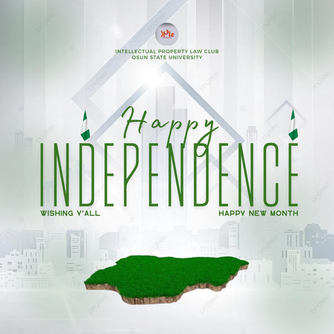 iplc_uniosun's tweet photo. HAPPY INDEPENDENCE DAY🇳🇬🇳🇬

Freedom inspires ideas, Ideas build nations,
Freedom fuels creativity, and creativity builds nations!!

Happy Independence Day from the Intellectual Property Law Club, Osun State University 🤍🇳🇬
#independenceday2025 #iplaw #freedomtocreate #IP https://t.co/DC4h5JZYUA