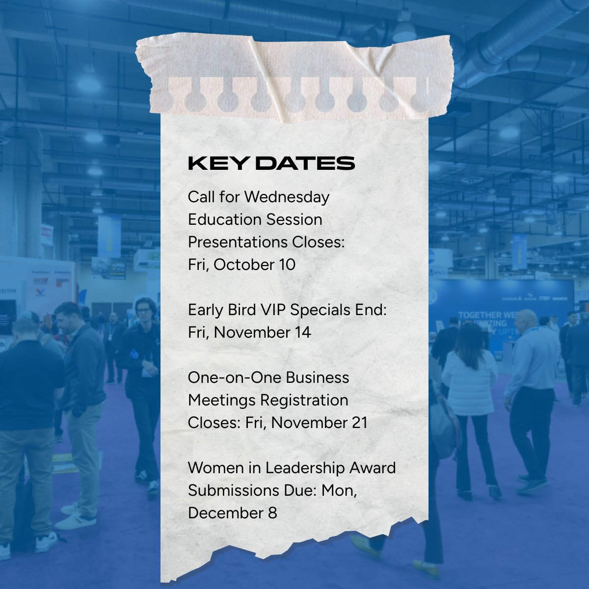 HDAWConference's tweet image. Make sure you’re ready to hit every milestone on the way to HDAW’26.

Learn more: hdaw.pulse.ly/5bhmc7ji3b

#Suppliers #Distributors #TruckingIndustry #LargeEquipmentEvents #HeavyDuty