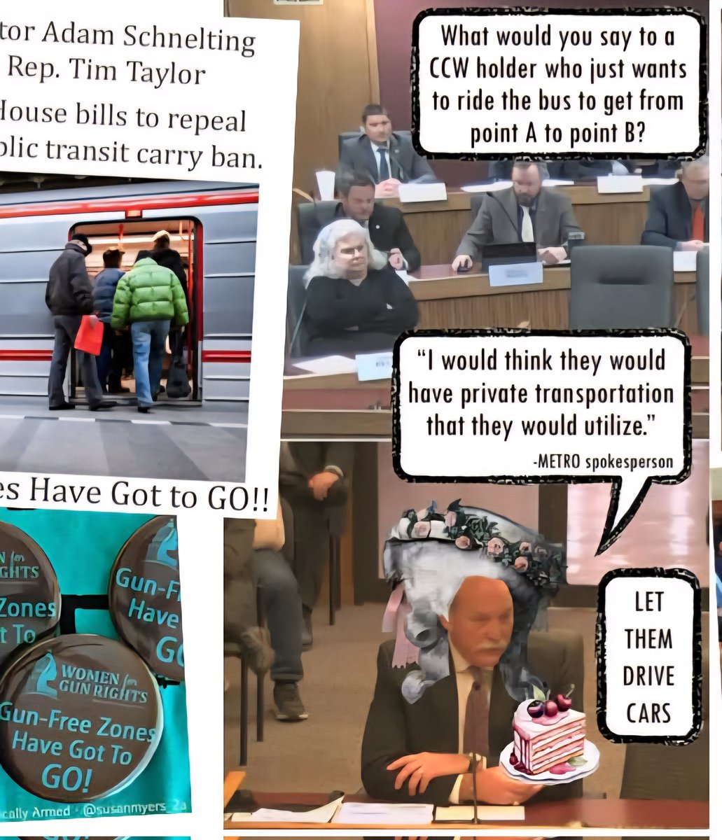 susanmyers_2a's tweet photo. Shout out to @tonylovasco for asking the question that led to that audacious "Let them eat cake" type response.
Don't like being infringed upon?
Get a car.
#GunFreeZonesHaveGotToGO #moleg #mosen https://t.co/NcESQEsGAx