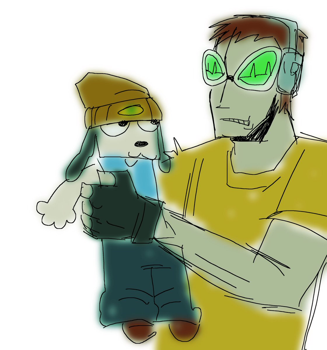 heyrobotboy's tweet photo. PARAPPA DOODLES!! #parappatherapper
#JSR #PTR https://t.co/8YV1UUWduI