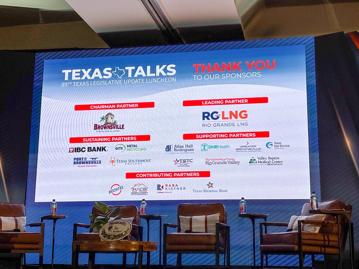 Thank you to the <a href="/BTxChamber/">Brownsville Chamber</a> for hosting the Texas Talks 89th Legislative Update Luncheon. We are proud to have been Leading Partner sponsor for this event where the #RioGrandeValley's local elected officials had the opportunity to share their efforts, progress and