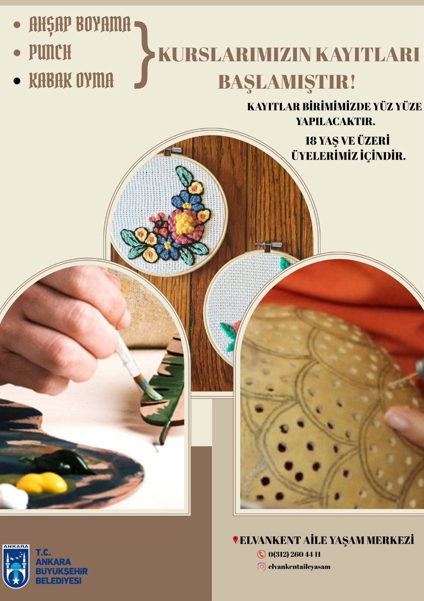 📢 18 yaş ve üzeri üyelerimiz için kayıtlarımız başlamıştır. 

📍Elvankent Aile Yaşam Merkezi

<a href="/mansuryavas06/">Mansur Yavaş</a> 
<a href="/ankarabbld/">Ankara Büyükşehir</a> 
<a href="/yaslev/">yasemin eraslan</a>