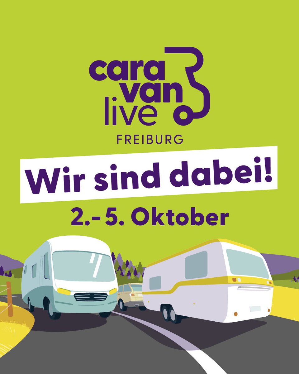 ECC_Camping's tweet photo. Hallo zusammen! Stand F1.15 - bei uns gibt’s Campingplatz Infos satt! Wir freuen uns auf euch auf der Messe caravan live Freiburg ! Eure Müllers ☀️ https://t.co/3EIczIEa8q
