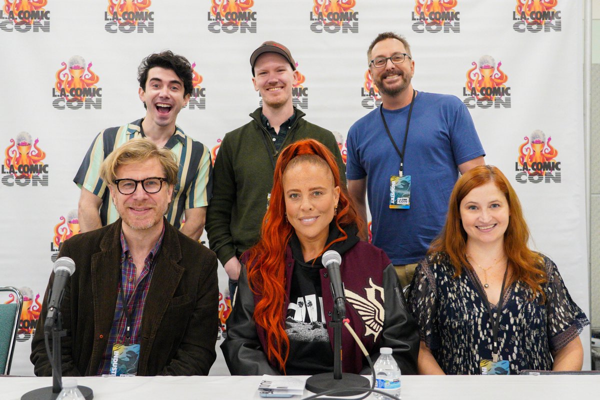 Impact24PR's tweet image. We had an incredible time with all of you at @comicconla! Thank you to our panelists, moderator, and to those of you who joined us for our #ThatsAWrap panel!

With Alexandre Côté, @boboddie, Dominique Dawson, Jenny Krochmal, Michael Swingler, and moderator @Chris_Villain!

#LACC
