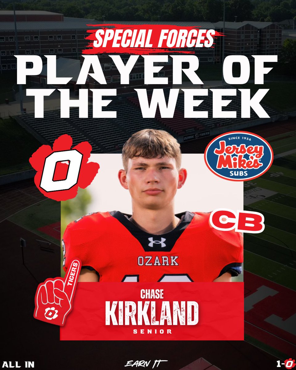 OzarkTigersFB's tweet image. Congrats to our Week#5 Jersey Mike’s Players of the Week!!!

@OzarkTigers @OzarkHS