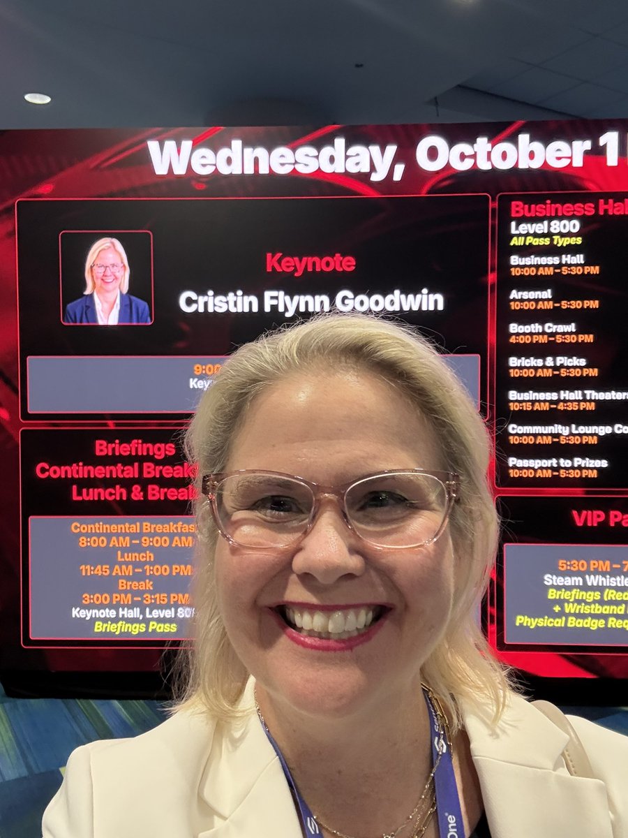 CristinGoodwin's tweet photo. Agentic AI is the future, and identity is at the center of that future. Security teams, corp leaders, and governments have a lot of work ahead to create the future we want. #SecTorCA #sector2025 @BlackHatEvents 🙏 https://t.co/pHCkhmqkMs