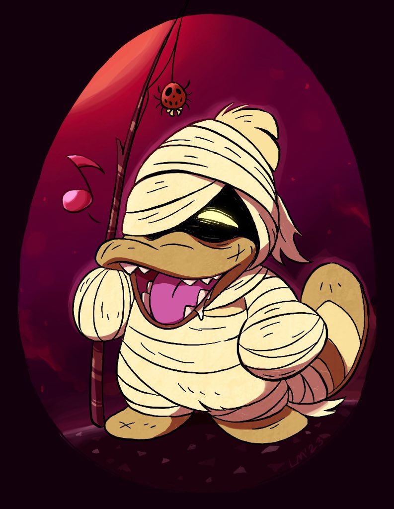 Under the blood moon, the Mummy Ducky pfp rises once again!!
Give him treats or he might try to eat my phone 😱😭