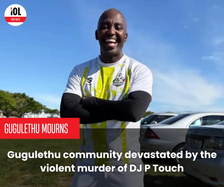 IOL's tweet photo. Gugulethu mourns the loss of one of its most recognisable entertainers, popular DJ and community sportsman Luvuyo 'P Touch' Sapepa, who was gunned down in broad daylight.
#RIPLuvuyoSapepa #PTouch #GugulethuMourns #StopGunViolence
Read on https://t.co/lYWK6ho2VG https://t.co/44kFfaksZ7
