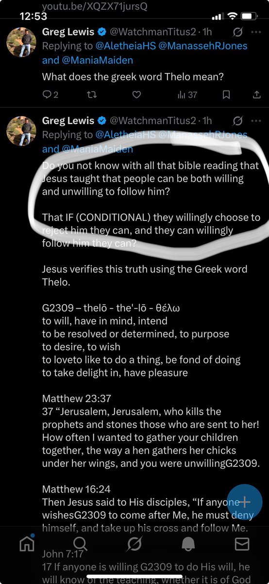 He thinks these Bible verses teaches people “can be” willing or unwilling

So I went over every Bible verse that he listed. 

Then I went to one that actually teaches it.

Warped "Free Will" Thinking  "peoples ability"
youtu.be/XQZX71jursQ