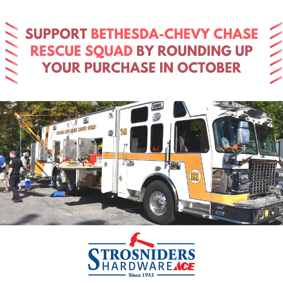 strosniders's tweet photo. October is Fire Prevention Month. When you shop at Strosniders this month, you can round up your purchase and donate your change to benefit our local volunteer fire departments. Stop by Strosniders and help us support our local heroes! 🔥👨‍🚒 https://t.co/Qpk3z7HjcP