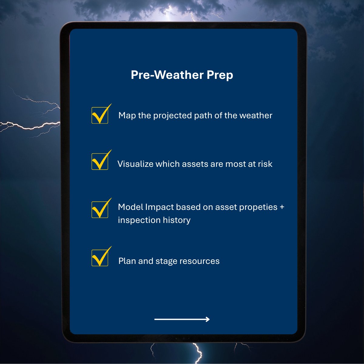 grid_intel's tweet photo. Preparedness is power. 💡

Before a storm: Power-View helps visualize assets, identify vulnerabilities, and plan ahead.

After a storm: Power-View maps projected outages, prioritizes response, and accelerates restoration times. 

Learn more: https://t.co/pSZTSXpOOS https://t.co/fYcllncbk2
