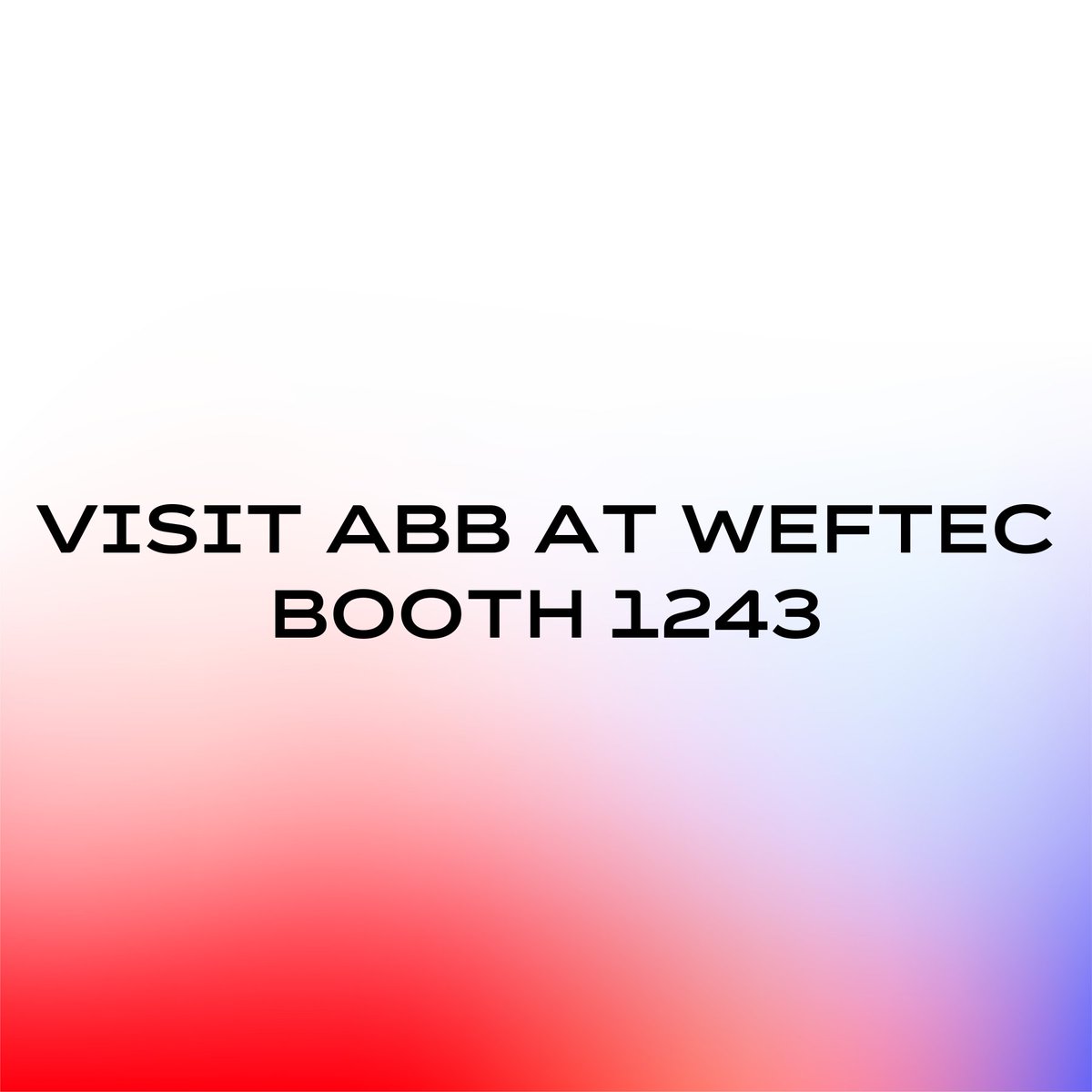 Today is the last day of <a href="/WEForg/">Water Environment Federation</a> Technical Exhibition (WEFTEC) 2025! 🌊

Visit booth #1243 to connect with ABB experts and explore innovations in water and wastewater that improve efficiency and reliability.

Learn more 🔗 monkeylink.co/7ce884

#ABB #EngineeredToOutrun #Outrun
