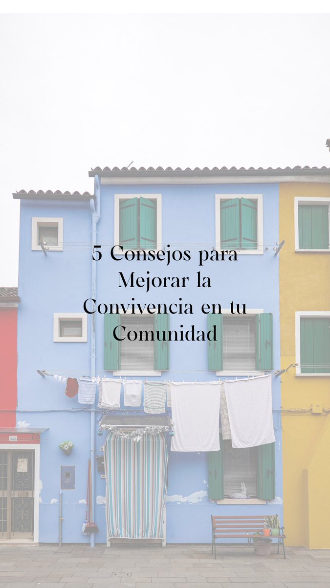 🤝 Consejos para una mejor convivencia en tu comunidad 🏢

1️⃣ Respeta los horarios de descanso 😴
2️⃣ Mantén limpios los espacios comunes 🚮
3️⃣ Participa en las juntas de vecinos 🗣️
4️⃣ Paga las cuotas a tiempo 💶
5️⃣ Sé empático: lo que no te gusta, no lo hagas a otros 🙌