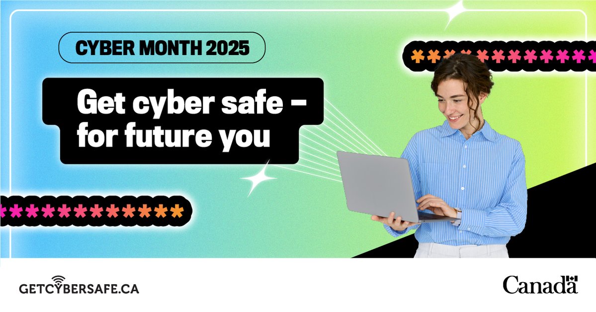 CRTCeng's tweet image. Happy #CyberMonth2025! 🧑💻
Follow along this month as we share tips and resources to help you #GetCyberSafe. 🛡️
In the meantime, check out @GetCyberSafe: getcybersafe.gc.ca/en/resources