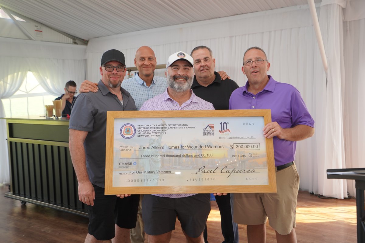 NYC District Council of Carpenters (@carpentersnyc) on Twitter photo Last week we hosted our 10th Annual Charity Golf Outing with <a href="/JAH4WW/">JAH4WW</a>! Together we raised over $300K to build accessible, quality homes for our wounded vets. Since 2015 we’ve contributed $2.5M+ to JAH4WW—thanks to everyone who came out, donated, & continues to support the mission. Last week we hosted our 10th Annual Charity Golf Outing with <a href="/JAH4WW/">JAH4WW</a>! Together we raised over $300K to build accessible, quality homes for our wounded vets. Since 2015 we’ve contributed $2.5M+ to JAH4WW—thanks to everyone who came out, donated, & continues to support the mission.