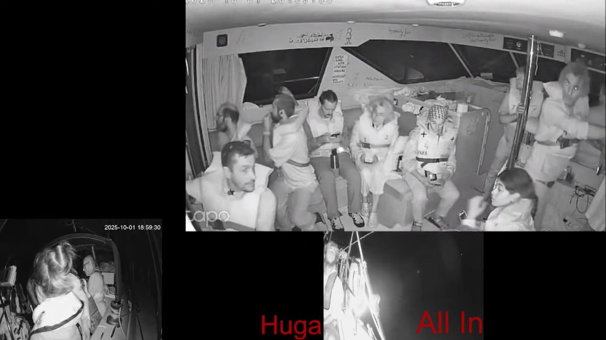 Gazze'ye 77.3 deniz mili (yaklaşık 143 km) mesafede #Emergency alarm veren #ALMA gemisi ve tüm filo tehlike altında. Anbean takip etmeliyiz, bu bir insanlık meselesi! #SumudForGaza