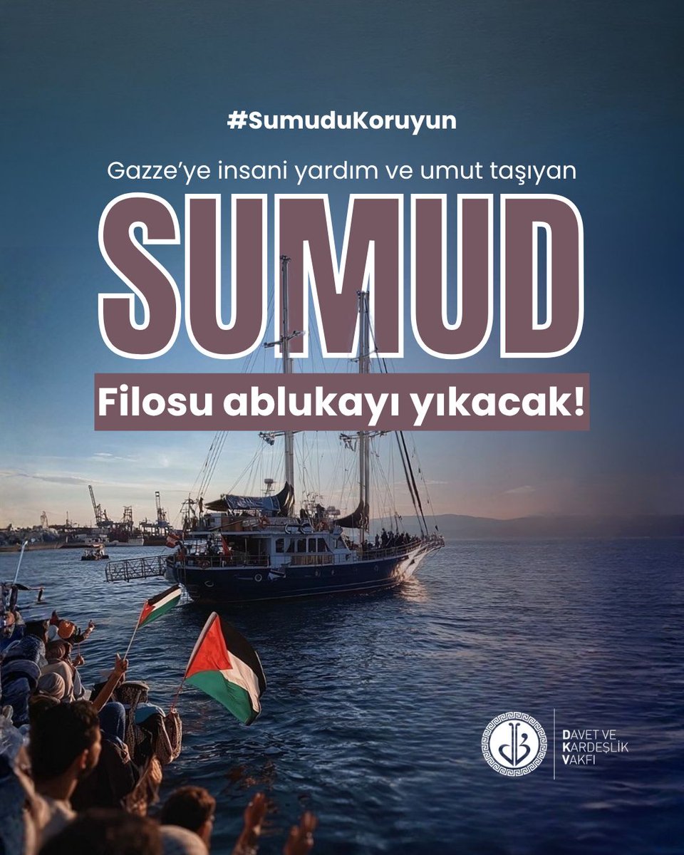 Gazze'de arşı alayı titreten kadın ve çocukların sesini duyurmaya çalışan Sumud Filosuna selam olsun
Greetings to the Sumud Flotilla, which is trying to make the voices of the women and children who are shaking the sky in Gaza heard. #Sumudukoruyun
#FreePalestine
#MyAgendaSumud