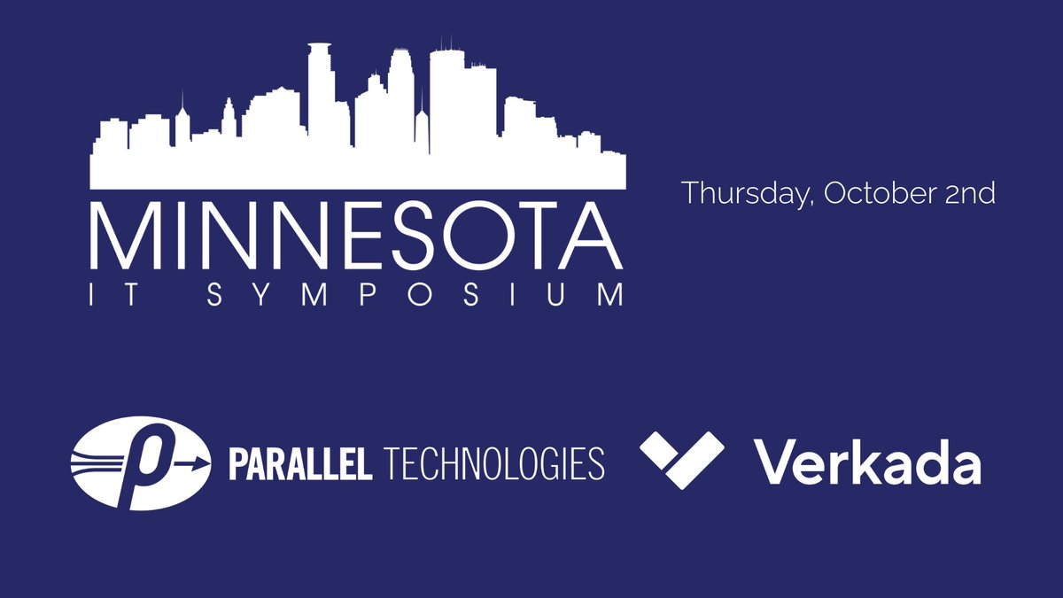 ParallelTech's tweet image. MN IT Symposium is tomorrow! 👋
Find us with Verkada:
🔥 Sign up for a demo = Solo Stove giveaway
🎧 Drop your card = AirPods giveaway
Swing by &amp;amp; say hi!

#MNITSymposium #ParallelTechnologies #Verkada