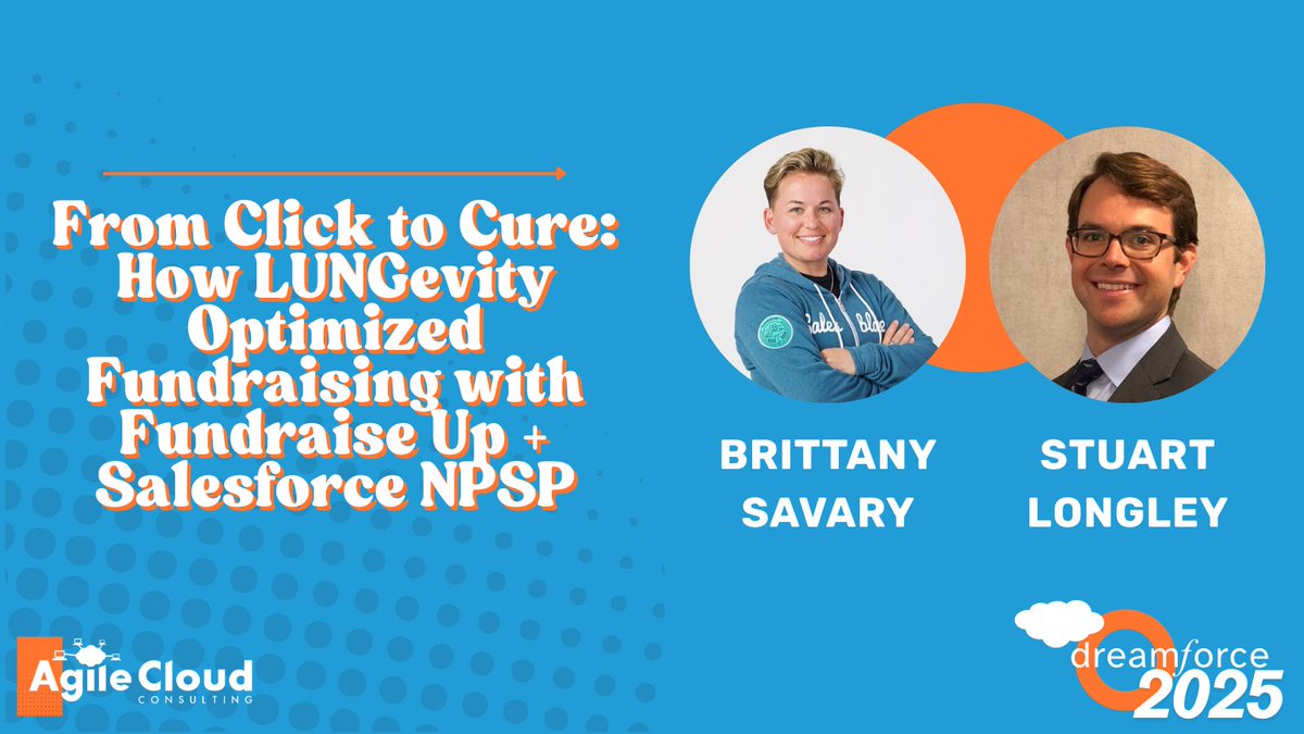 agilecloudcons's tweet image. We&apos;re heading to #DF25 and hosting a fireside chat at the Fundraise Up Philanthropy Parlor on October 14, 2025 at 3:30 pm PT. Space is limited - reserve your spot today: bit.ly/4pMGAih