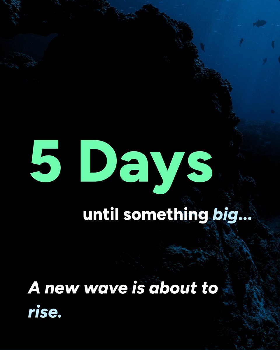 Wave_Browser's tweet image. The tide is starting to shift. 🌊 In just 5 days, something new will surface that brings the ocean into every click. Stay tuned.

#SurfTheWebSaveTheOcean #BrowseWithPurpose #WaveBrowser #OceanConservation #PlasticFreeOcean #SaveOurOcean #5Days