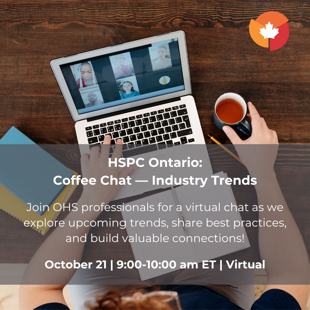 You're invited! Join us on Tuesday, October 21 for an opportunity to connect with your local community, explore upcoming trends, and discuss strategies in safety. 

This event is 100% virtual, so grab your coffee and meet with us! buff.ly/i8cVKN7