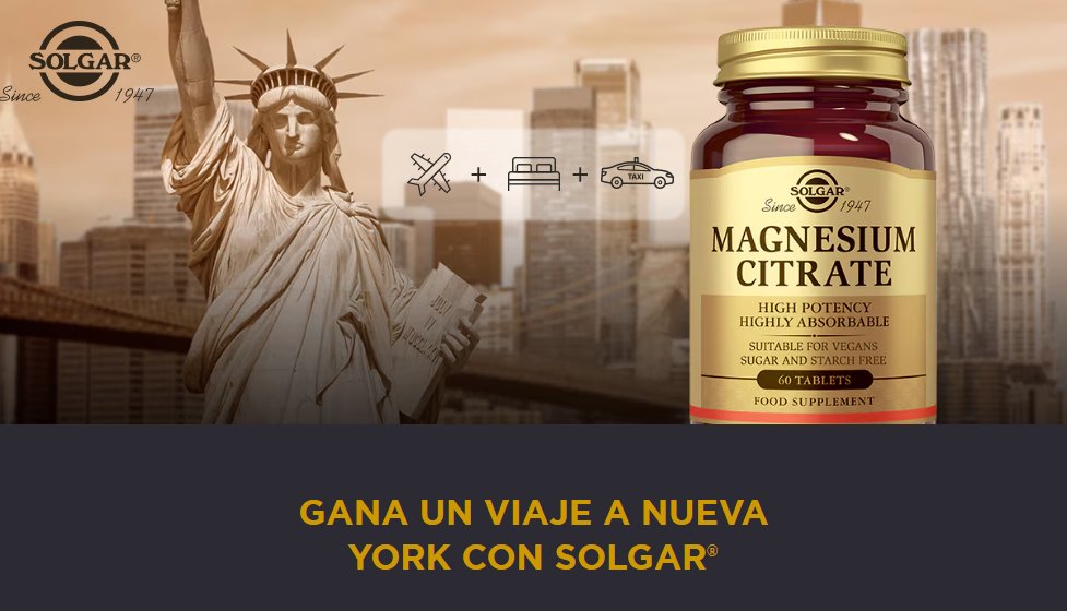 monichollos's tweet image. Gana un viaje a Nueva York 🗽 con Solgar
🪙 Entra en monichollos.es y te contamos cómo participar 🪙

monichollos.es/gana-un-viaje-…
🗽#Sorteo #Premios #NuevaYork #Solgar