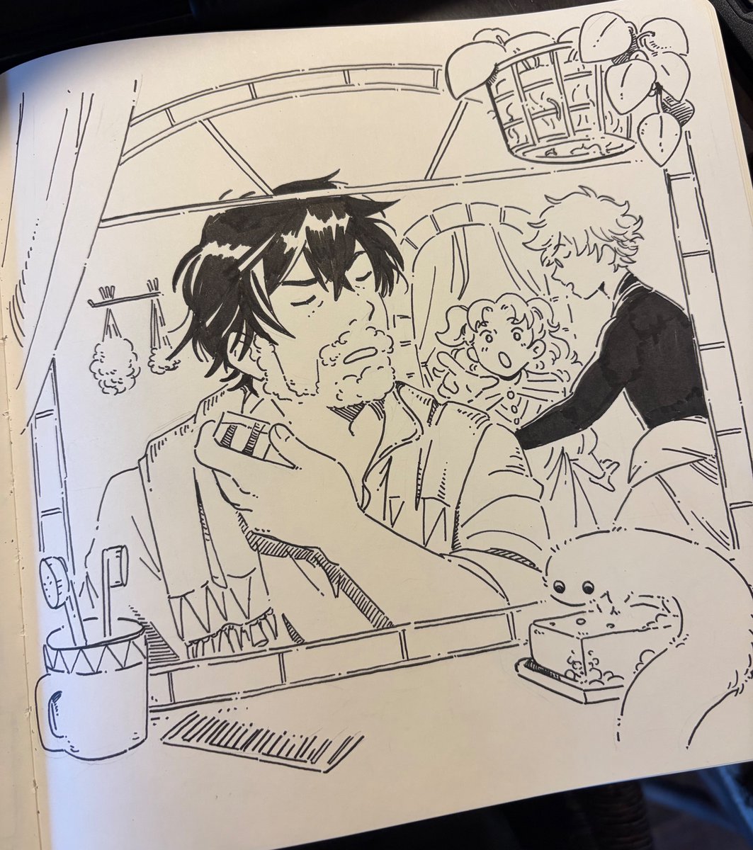 tnerdyalchemist's tweet image. Day 1 Mustache 
#WitchHatAtelier #Δ帽子 #wha #Inktober2025