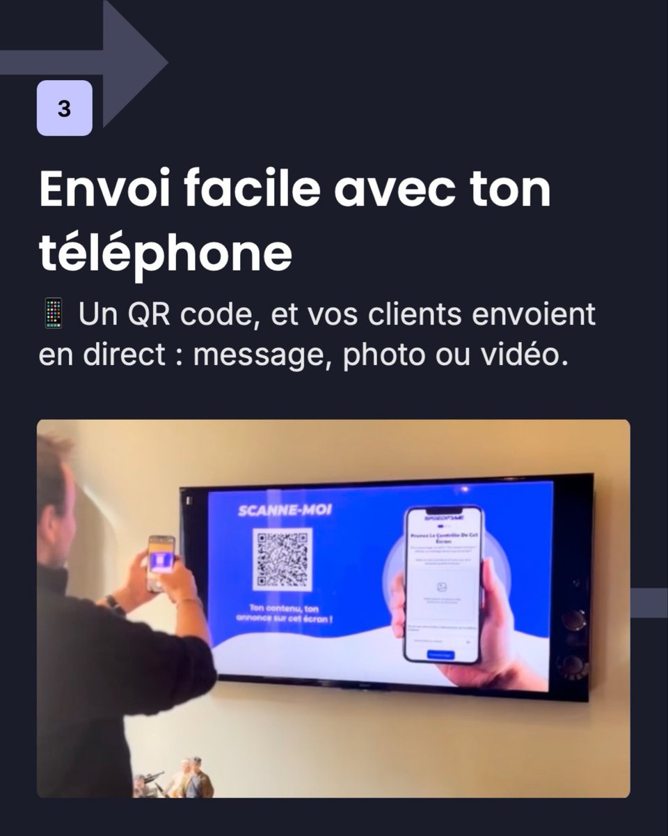 speedfame's tweet image. SpeedFame, c’est :
1️⃣ Des souvenirs collectifs 📲
2️⃣ La pub physique démocratisée 🚀

Levée ouverte sur Crowdcube dès 10 €.
📌 Risques d’investissement.

#Startup #Crowdcube #DOOH