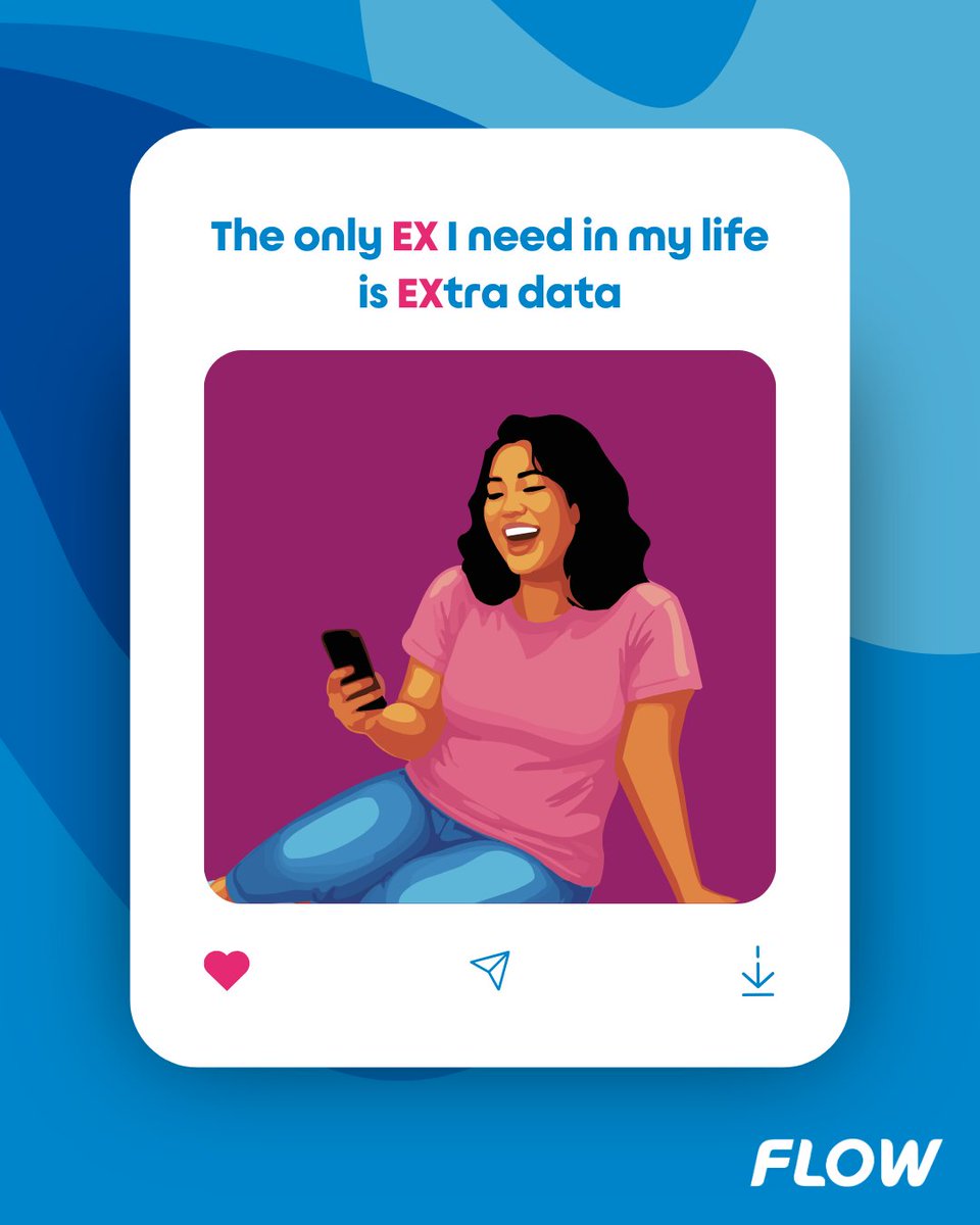 FLOWGrenada's tweet image. Who needs an EX when you can have EXtra data? 😉
Stay connected to what you really love. 💙

#FlowExtra #KeepTheRiddimFlowing #FlowPrepaid