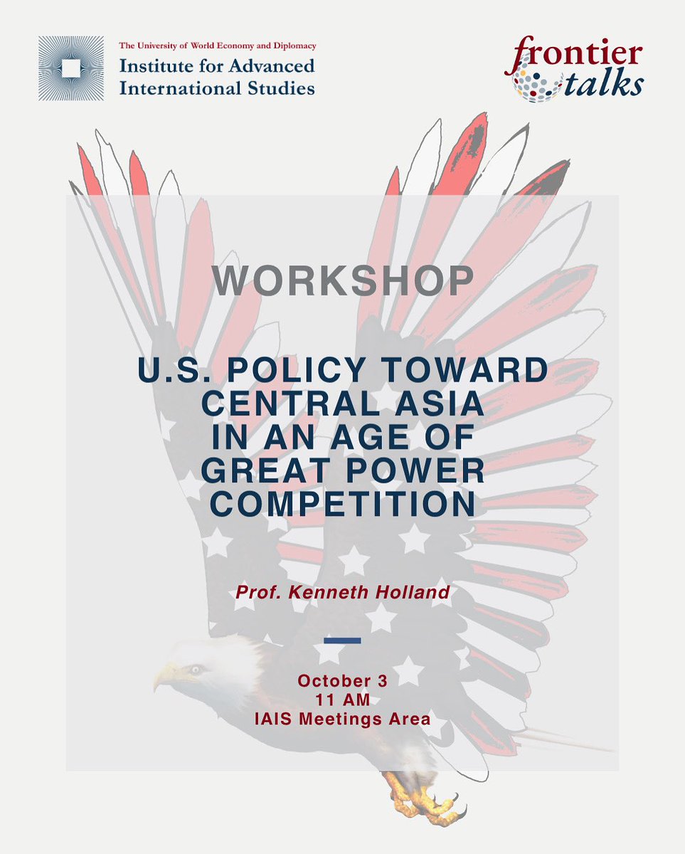 📢 Join us at IAIS for the next #FrontierTalks workshop with Fulbright Visiting Scholar Prof. Kenneth Holland! 

shorturl.at/PnF7D