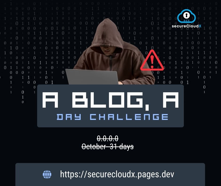 securecloudX's tweet image. This October, secureCloudX is running a Blog-a-Day Challenge — 31 days of free, open-source learning in Cloud Security Engineering and Pentesting.

securecloudx.pages.dev
We’ll compile community contributions into a free, open eBook — with full credit to all contributors.