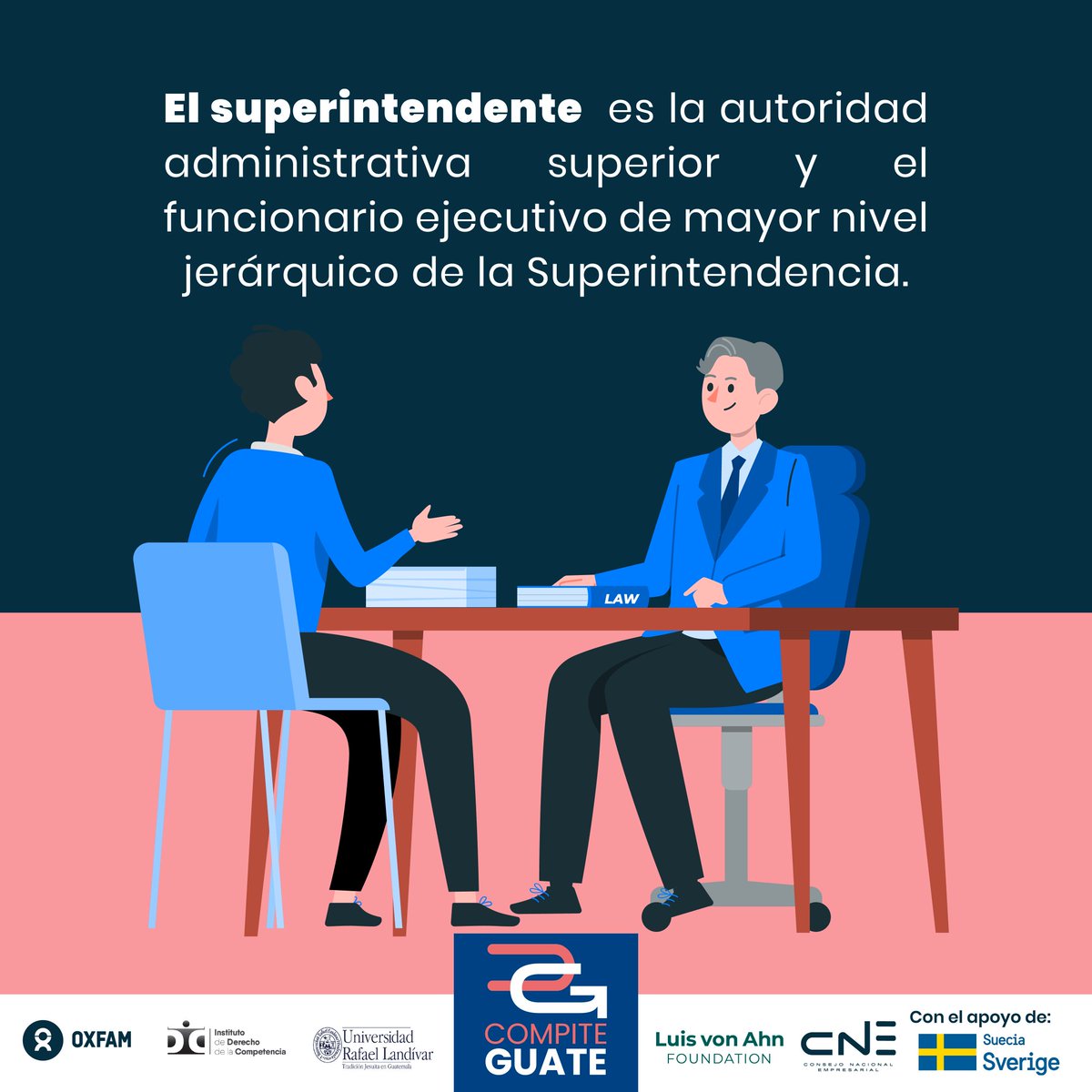 Una vez designado el Superintendente de Competencia, este asumirá un papel clave para garantizar el buen funcionamiento de la institución. 👤🏢

¿Sabe cuáles son sus principales atribuciones y responsabilidades? 🔍

En este post te compartimos algunas de ellas.👇🏼

#CompiteGuate