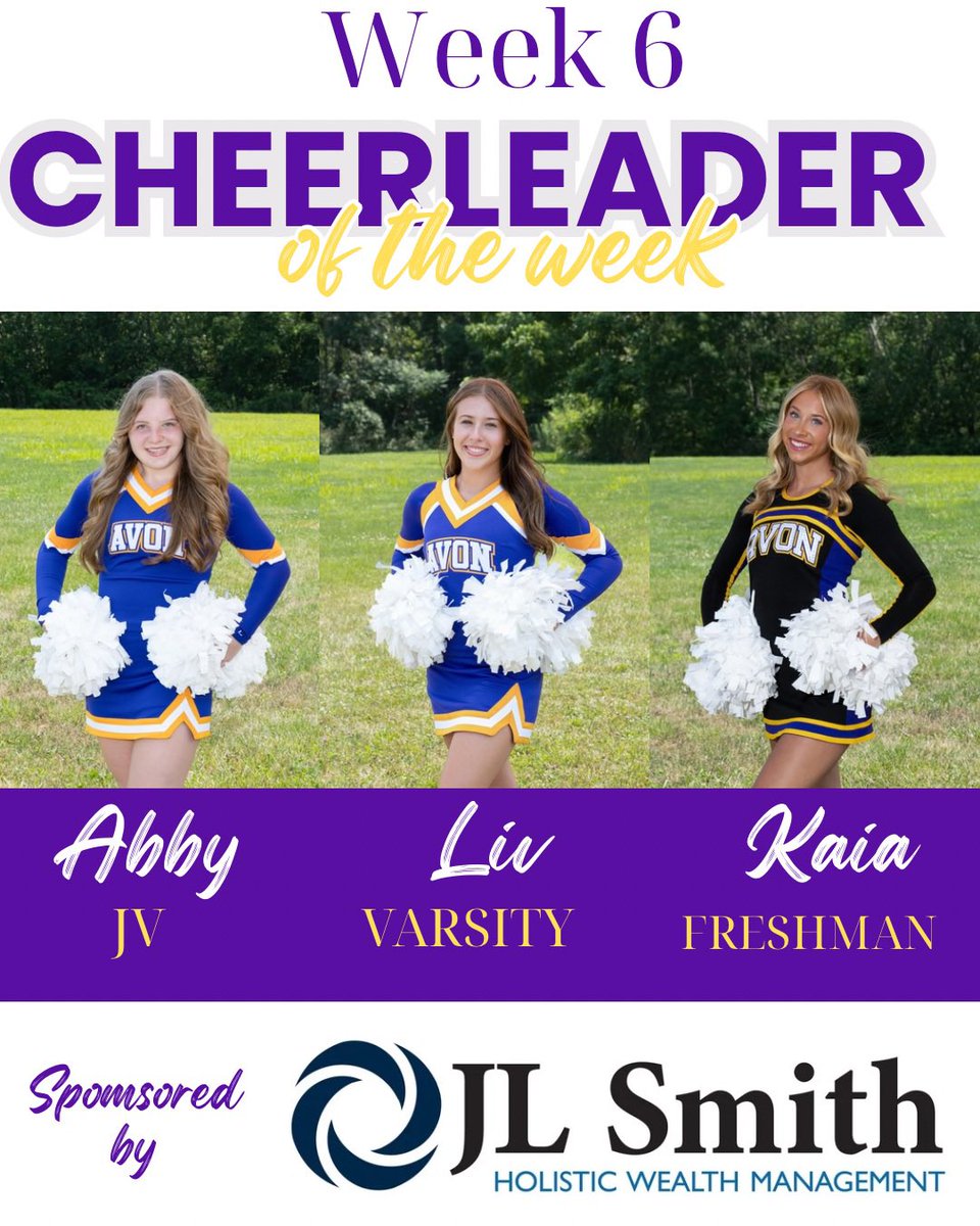 Week 6 Cheerleader of the Week💜💛