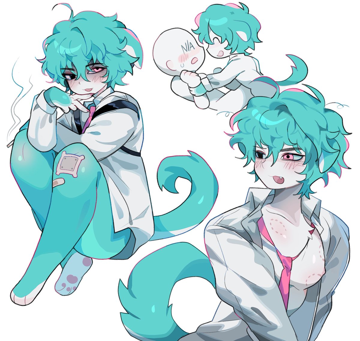 Doodle page of an oc:0