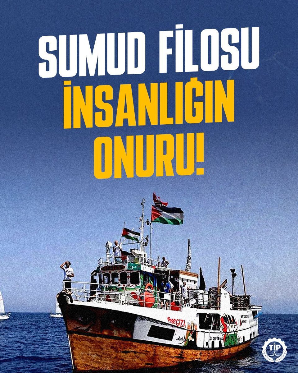 Katil İsrail, dünyanın dört bir yanından yola çıkan insanlardan oluşan Sumud Filosu’nun ve beraberindeki insani yardımların soykırıma uğrayan Gazze halkına ulaşmaması için yoğun bir baskı ve taciz uyguluyor.

Katillerin ve işgalcilerin karşısında susmayan tüm dünya halklarına ve