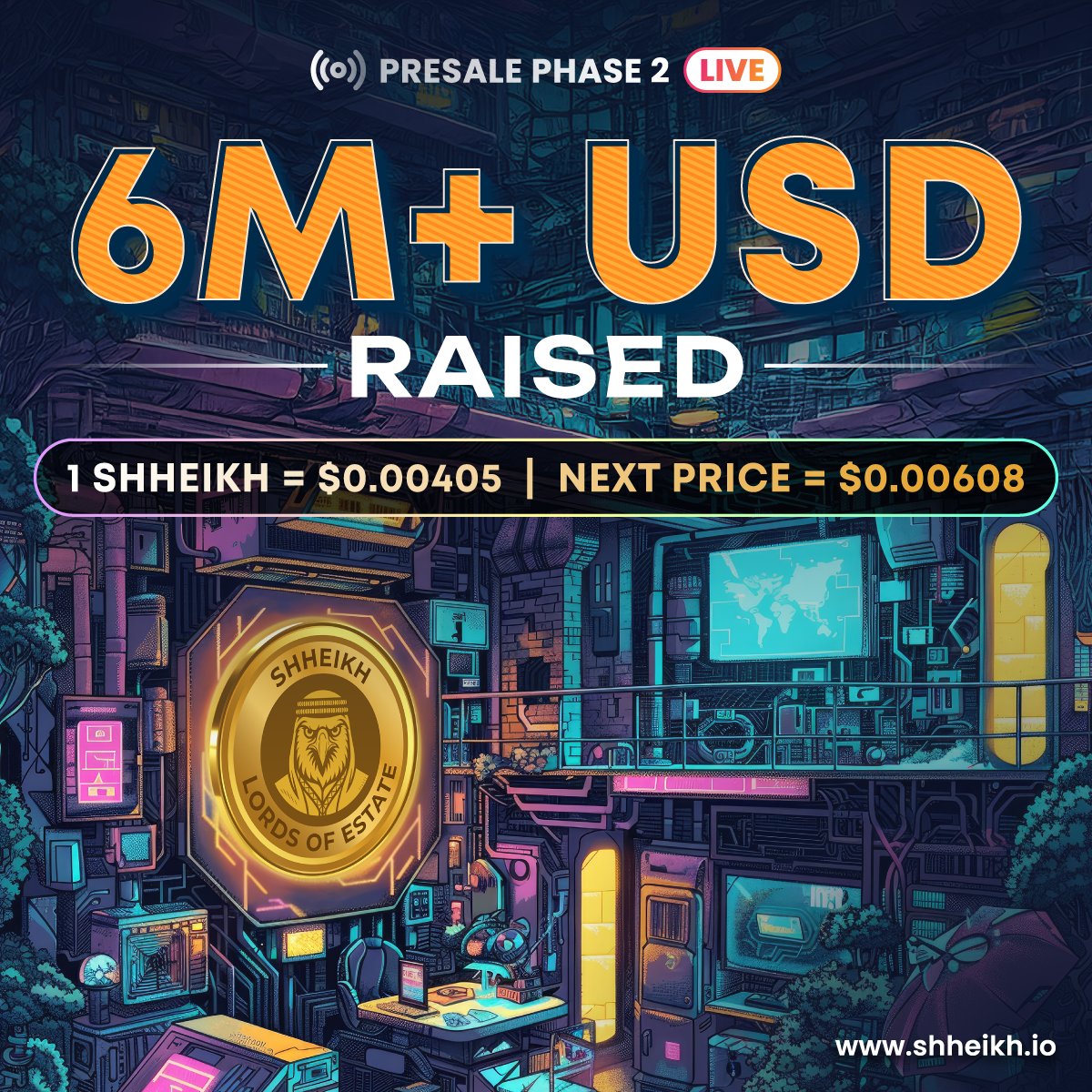 shheikhtoken's tweet image. 💎 The AI + RWA Token Royals Want.
🔥 SHHEIKH = Ethereum &lt;$10 vibes 🔥
✅ $6.14M+ raised | 2.02B sold
👑 Royals + whales circling
🚀 Analyst target: $0.25 (2025)
Phase 2 price: $0.00405 — ending fast!
👉 shheikh.io
#Crypto #AI #RWA #DeFi #Tokenization #BullRun2025