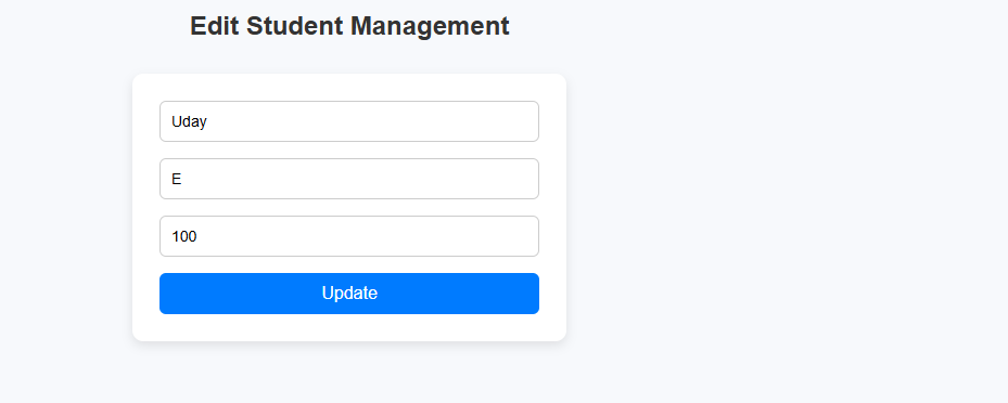 Uday246r's tweet photo. Day 75

✅ Built a Student Management System using Node.js, Express, EJS &amp; JS

Add, Edit, Delete Students ✏️

Filter by Marks (>, <) 🎯

Pagination 📄

Clean UI with styled actions 🚀

Also revised Sudoku Solver (LeetCode 37) 🔥

#NodeJS #ExpressJS #WebDev #Coding #Leetcode #Code https://t.co/bwqJtxWQx0