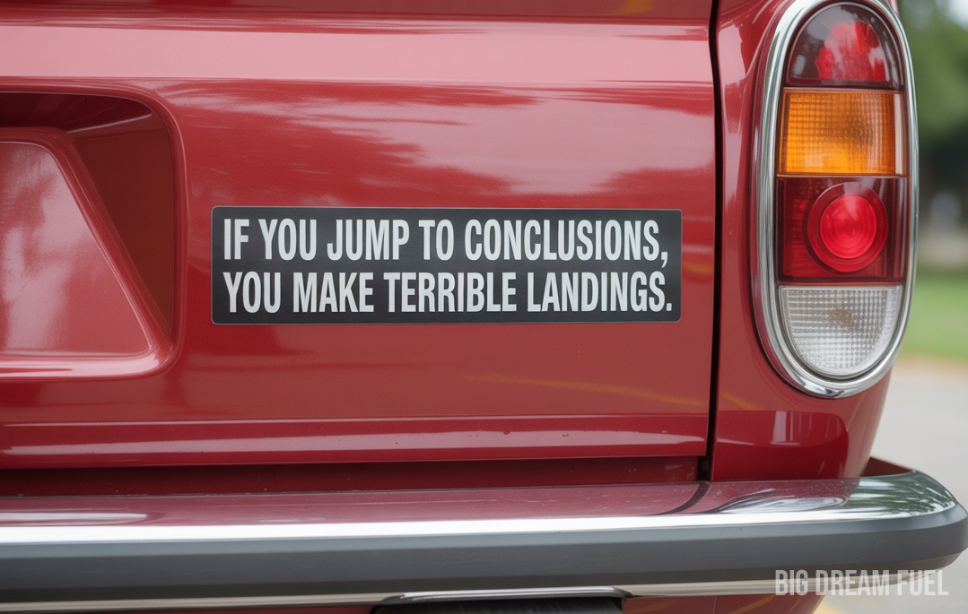 Bumper sticker wisdom!