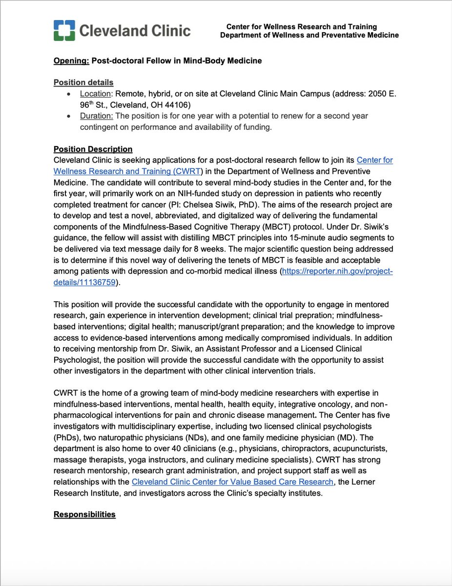 Integrative Health and Spirituality SIG tweet media