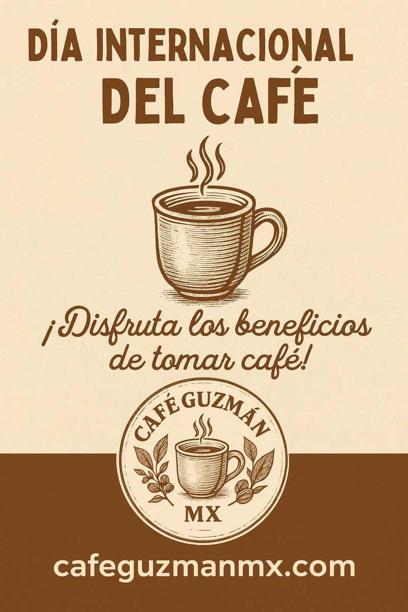 CafeGuzmanMx's tweet photo. Hoy se celebra el #DiaInternacionalDelCafe  y tú tomas #cafe  o intento de #cafe, te invito a que pruebes https://t.co/BqAEs4eI3f solo un buen #cafe ,#pidelohoy @beltrandelrio https://t.co/bayy7vBWlj