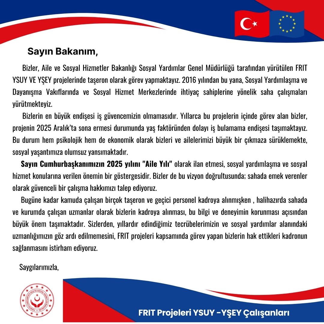 CumaGarip85633's tweet photo. Sayın Cumhurbaşkanımız @rterdogan’ın 2025 yılını "Aile Yılı" VİZYONU DOĞRULTUSUNDA AİLELERİMİZ KADRO MÜJDENİZİ BEKLİYOR. 
@rterdogan
@NumanKurtulmus
@_cevdetyilmaz
@tcbestepe
@MahinurOzdemir
@drbetulsayan
@tcailesosyal
@Akparti 
@AKKADINGM 
@AKPartiSPBGM 
#YSEYYSUYKADROİSTİYOR https://t.co/sX8awJzKU1