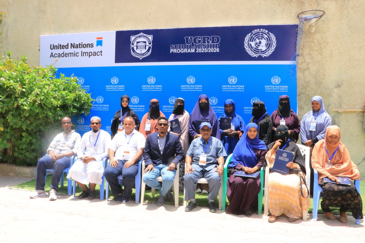 UNASOMALIA's tweet photo. UNASOMALIA has awarded partial scholarships to 180+ students for their undergraduate studies at @accorduniv We thank our partners, #Donate4Somalia supporters, and our dedicated team for making this possible.

Photos: https://t.co/tsYCiJig0u https://t.co/a2JeSM90X8