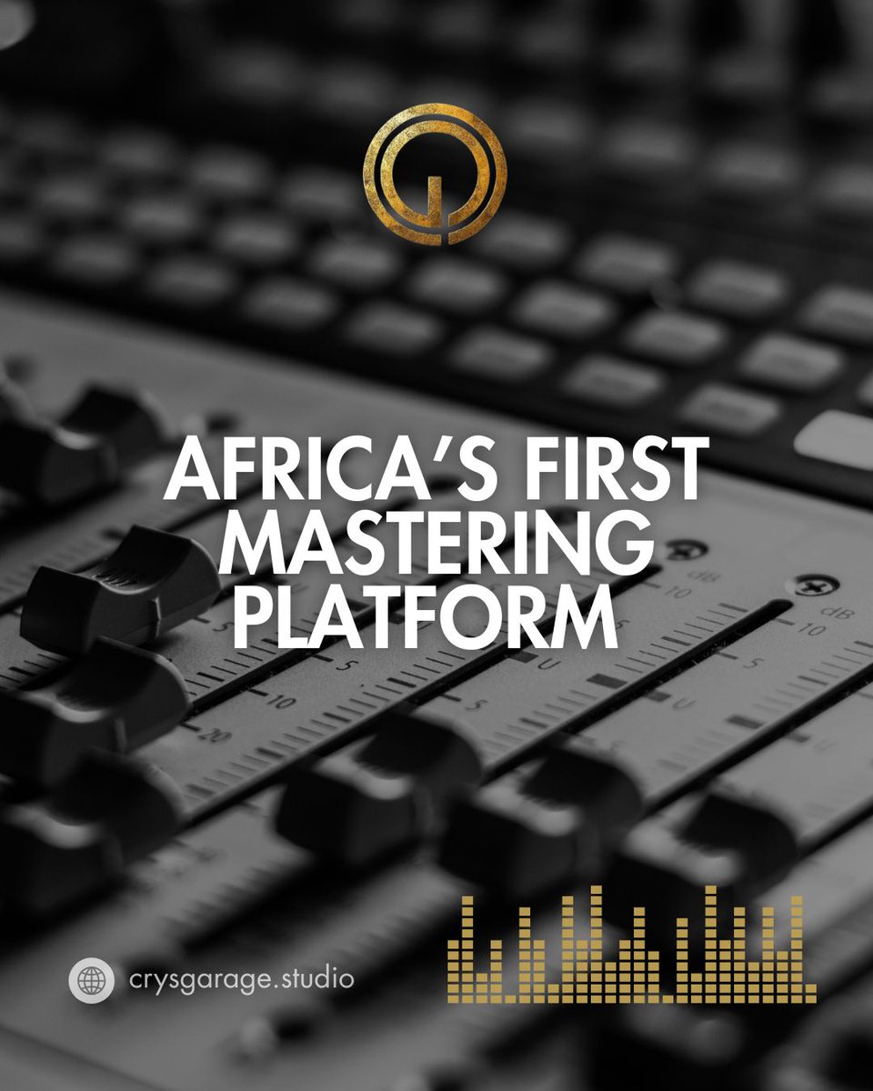 crysgarage's tweet photo. Crys Garage is more than a mastering platform — it’s a creative hub where producers, engineers, artists &amp; creators connect, collaborate, and share resources to elevate African sound &amp; digital creativity. 
#Musiccommunity #Crysgarage #africancreators #Creativecommunity https://t.co/yUQ0L3vrWR