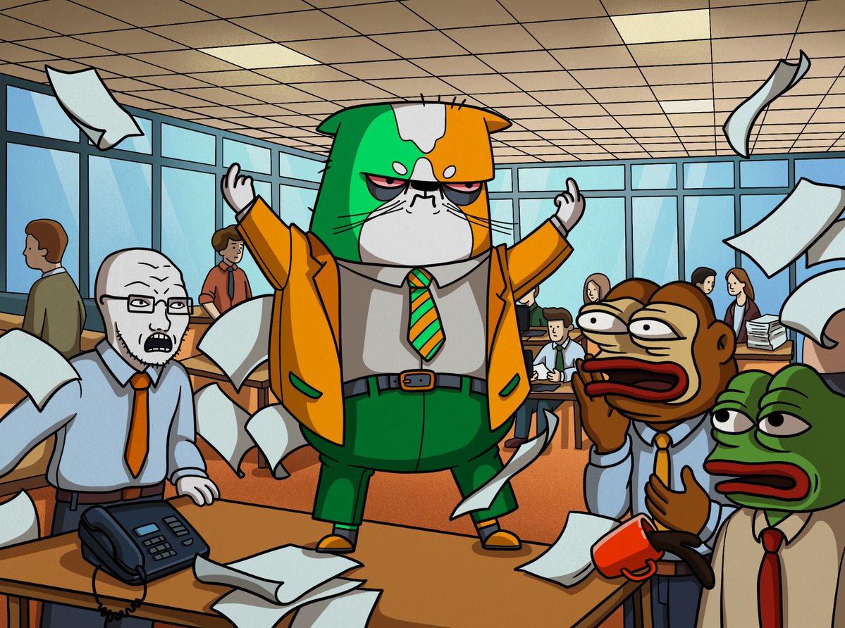 funlessmemecoin's tweet image. INTERACTIVE 🍻
Time to see who’s got the best memes.
Describe Funless with one meme in the comments 👇
The best reply gets a GIF from the cat himself.
(sober or drunk, no promises 🥂)
🚬 Let’s go 👉 Funless.io

#memecoin #degen #pepe #ponke #alpha