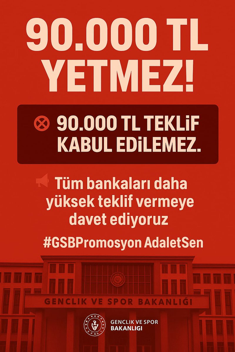 MURATARKEOLOG's tweet photo. @gencliksporbak promosyon ihalesinin ilk oturumunda, promosyon bedelinin personel yararına yükselmesi için verdikleri samimi çabalardan ötürü Komisyon’a, Bakan Yardımcısı @halisyunusersoz nezdinde teşekkür ediyoruz. 🙏
Ama @ziraatbankasi nın teklifi kabul edilemez 
#GSBPromosyon https://t.co/qj82cxKpX3
