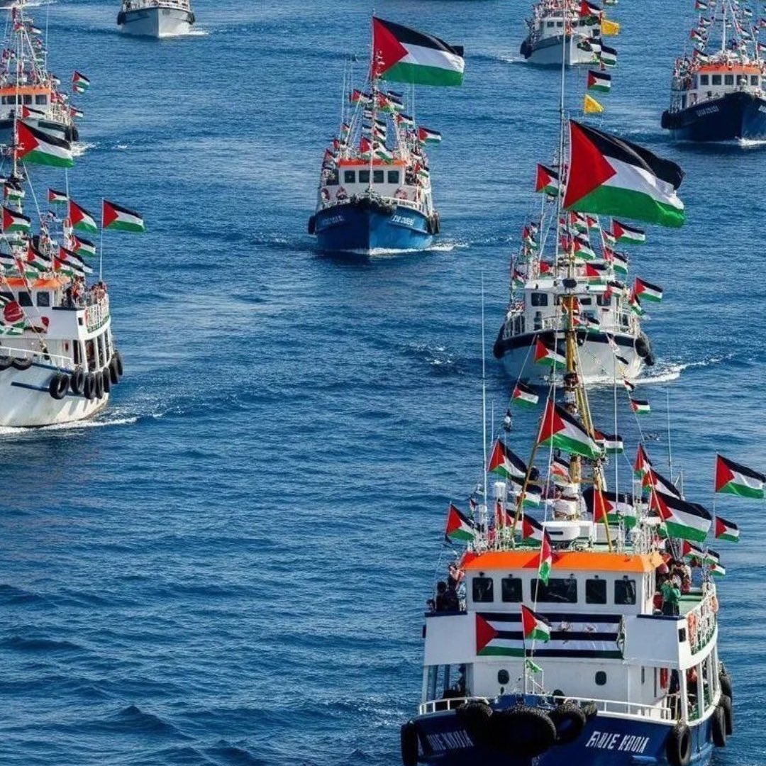 NekadarolduTR's tweet photo. İsrail, Sumud Filosu'nu kuşatma altına aldı.

Filo ile iletişim tamamen kesildi.

#SumudForGaza https://t.co/pnVXsT9eN6