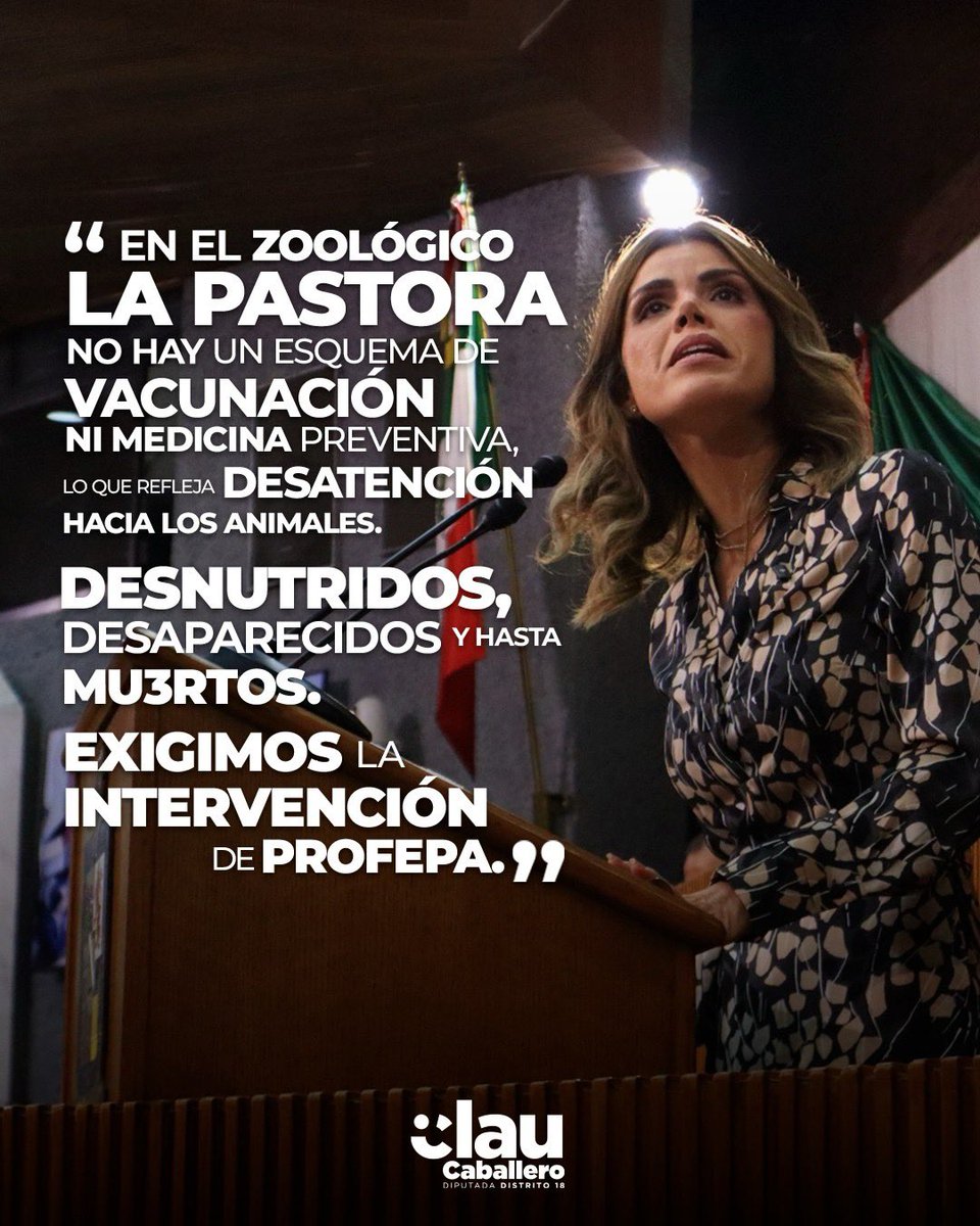 Así como la osa 'Mina', hay ejemplares que carecen de atención y cuidados. Una vez más alzamos la voz y pedimos a las autoridades como PROFEPA alerta máxima en el Zoológico La Pastora. 

#ClauEnAcción #Diputada #LaPastora #Zoológico #Monterrey #NuevoLeón <a href="/PROFEPA_Mx/">PROFEPA</a>