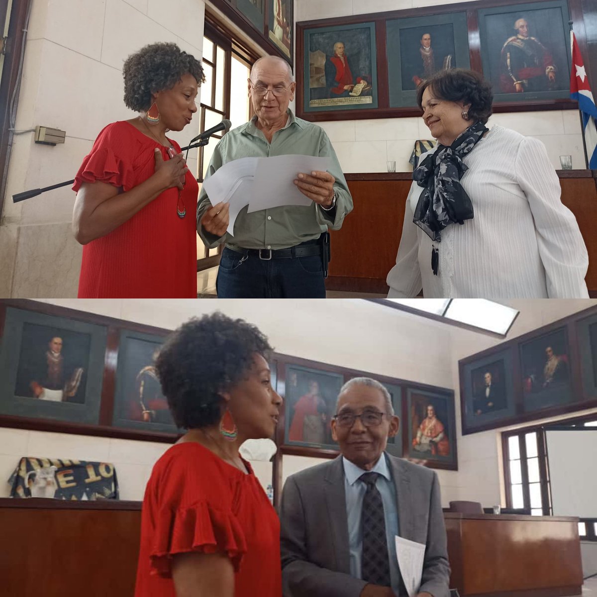 Ministerio de Ciencia, Tecnología y Medio Ambiente (@citmacuba) on Twitter photo Reconocimientos Tomás Romay:
🔹Obdulio Coca Rodríguez
🔹Juan Ayón Alfonso
🔹Sara Fernández Cruz
¡Felicitaciones a las personas reconocidas desde <a href="/citmacuba/">Ministerio de Ciencia, Tecnología y Medio Ambiente</a>! Reconocimientos Tomás Romay:
🔹Obdulio Coca Rodríguez
🔹Juan Ayón Alfonso
🔹Sara Fernández Cruz
¡Felicitaciones a las personas reconocidas desde <a href="/citmacuba/">Ministerio de Ciencia, Tecnología y Medio Ambiente</a>!